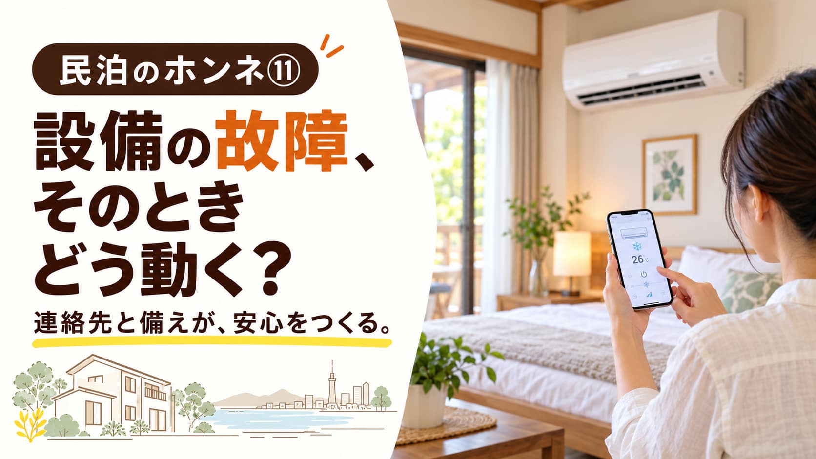 民泊のホンネ⑪ 設備の故障、そのときどう動く? 連絡先と備えが安心をつくる